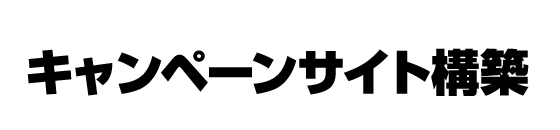 キャンペーンサイト構築